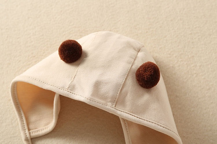 Sleeveless Teddy Bear Baby Boys Girls Romper with Hat