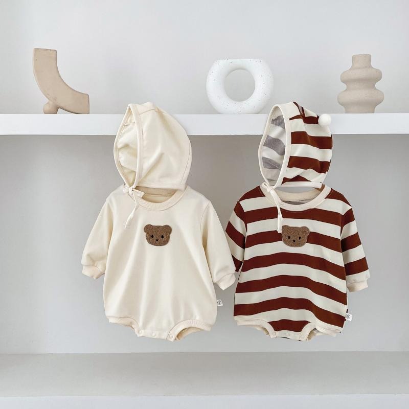 Little Baby Bear Romper with Hat