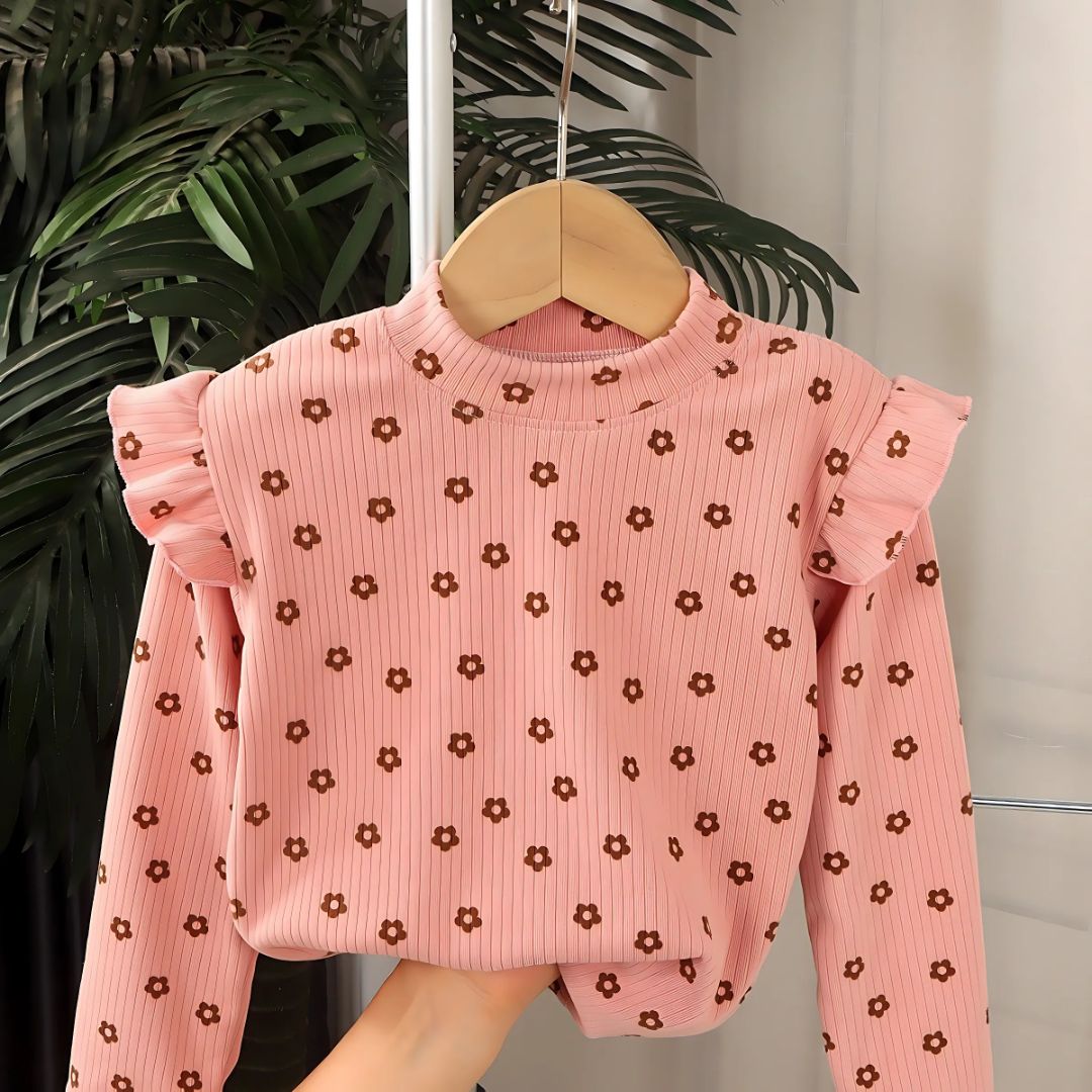 Little Lady Girls Peach Blossom Top