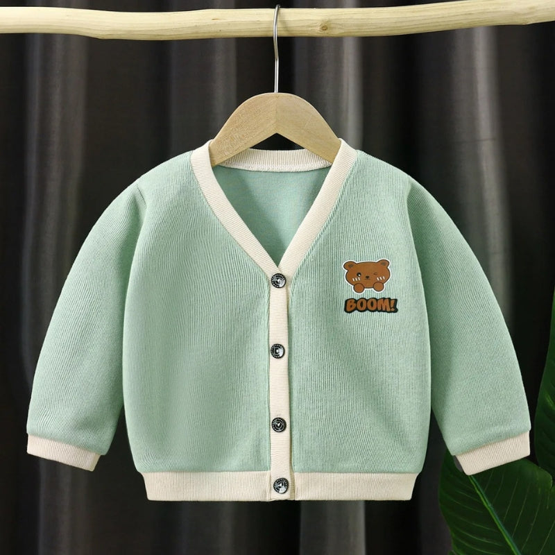 V-neck Baby Bear Girls and Boys Top