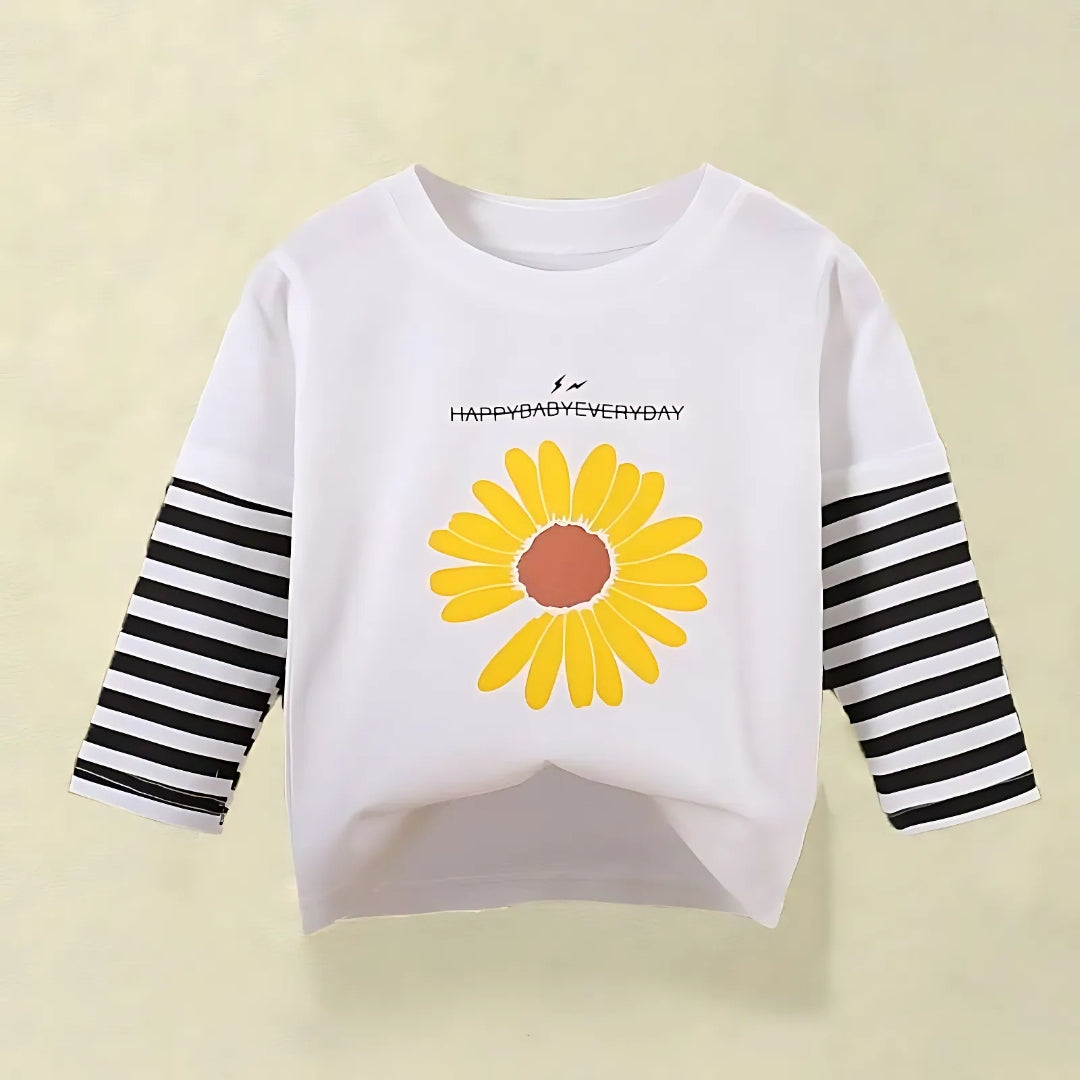 Happy Day Girls Sunflower Top
