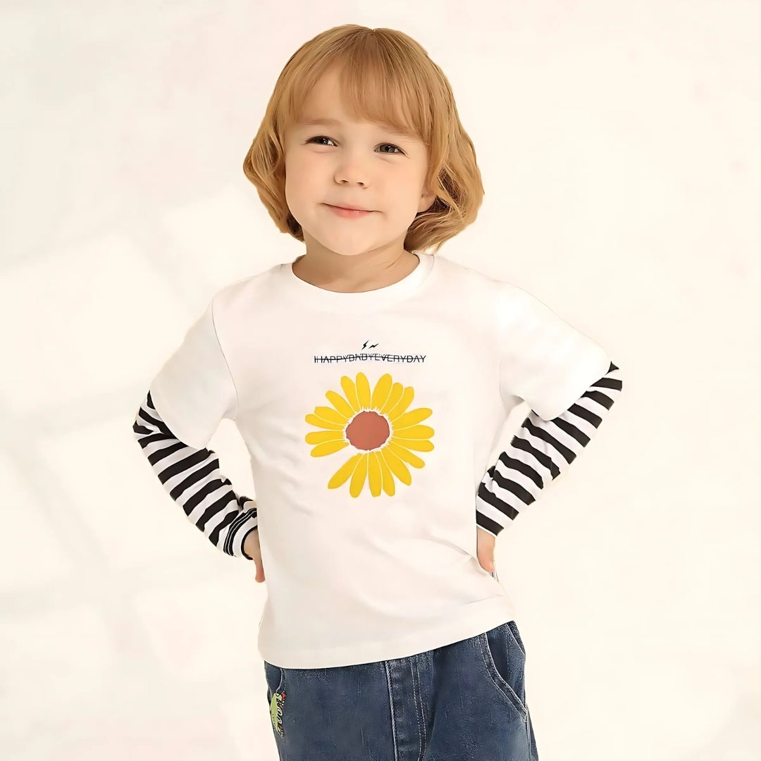 Happy Day Girls Sunflower Top