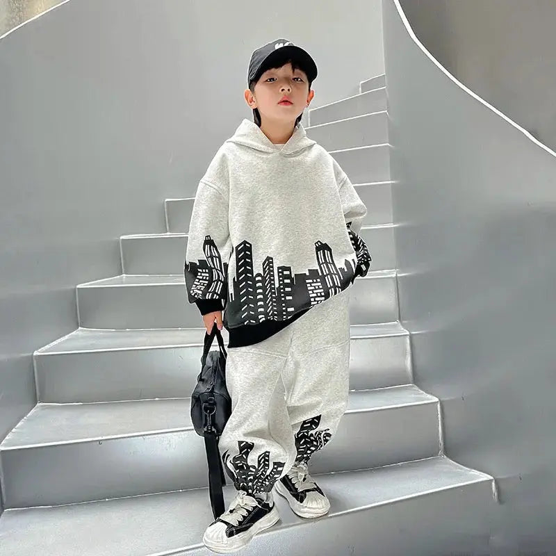 Boys Printed Jogger Set