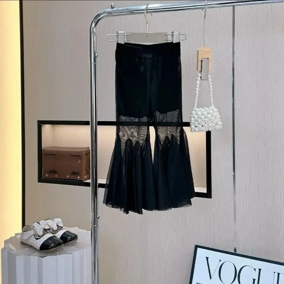 Girls Floral Ruffle Top And Palazo Pants