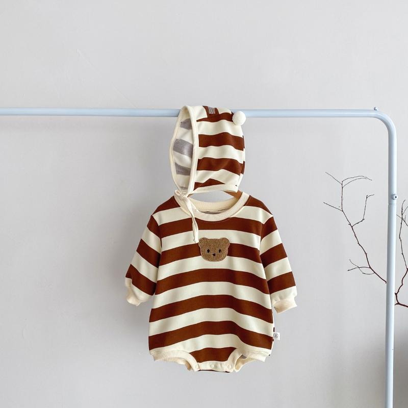 Little Baby Bear Romper with Hat