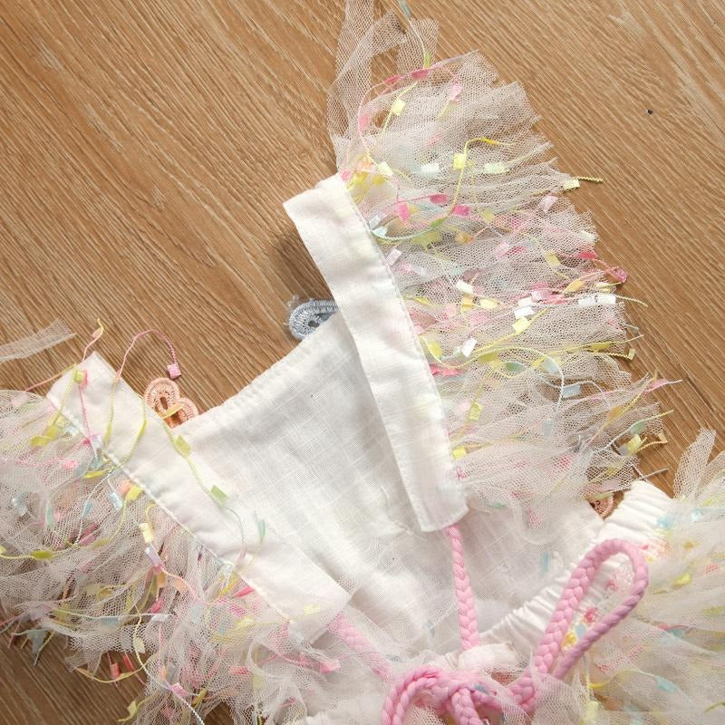 Butterfly Tassel Baby Girls Romper Dress