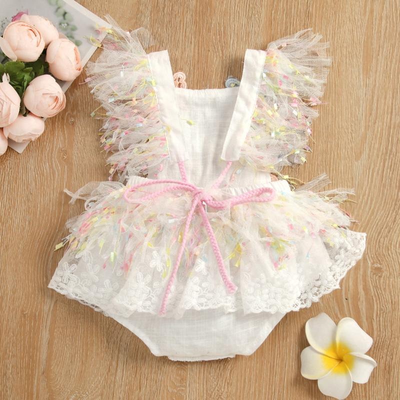 Butterfly Tassel Baby Girls Romper Dress