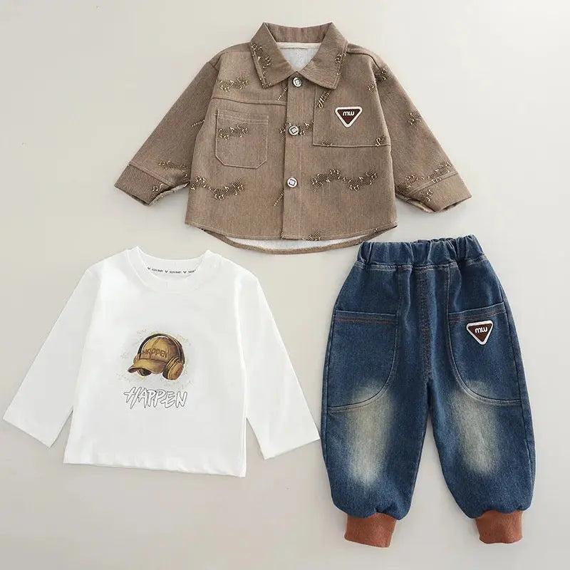 Boys Stylish 3-Piece Outfit Set