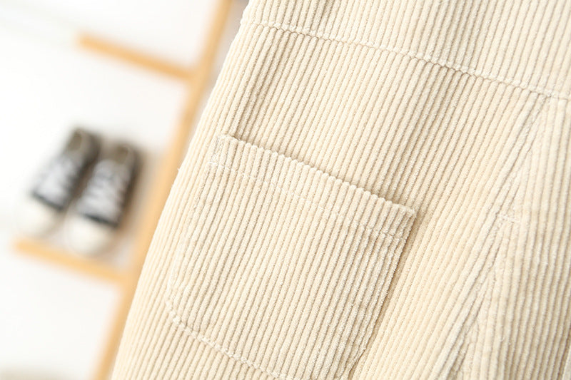 Corduroy Love Girls Embroidered Jumpsuit