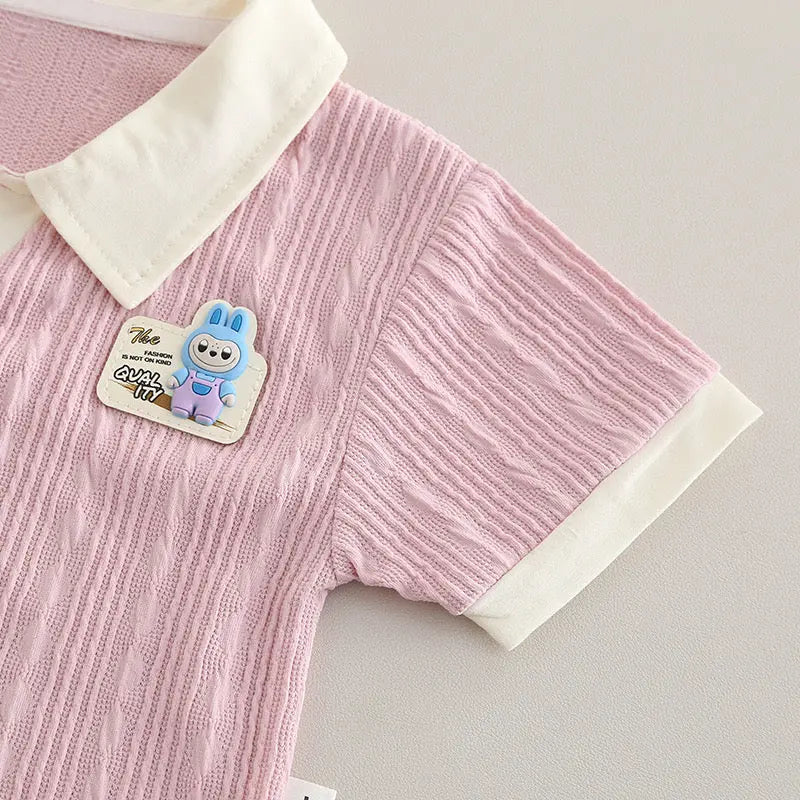 Girls Summer Pink Co-ord Set