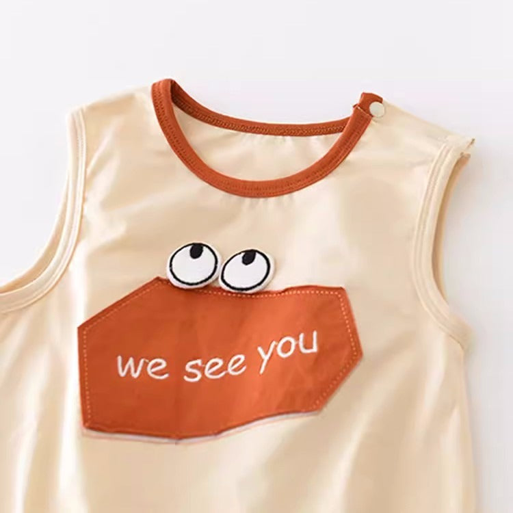 We see You Baby Boys Girls Cute Romper