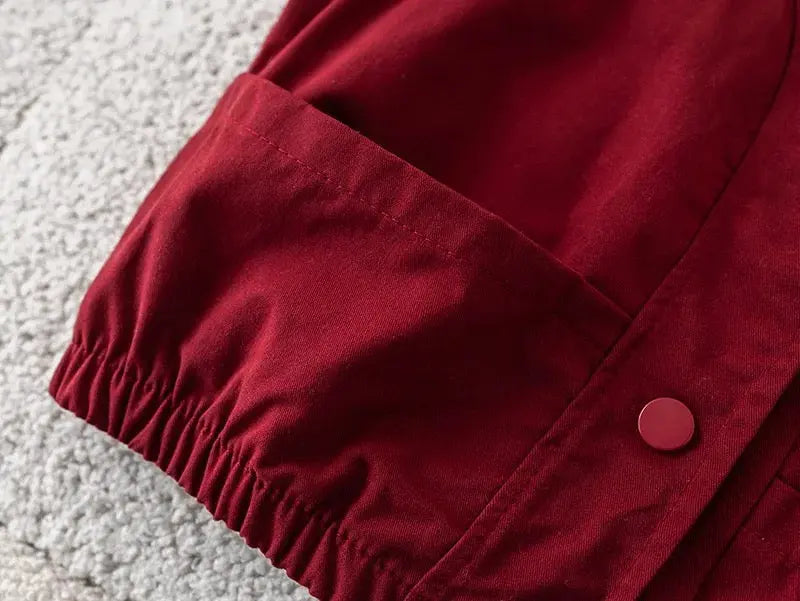 Boys Red Jacket, Hoodie And Jeans Set