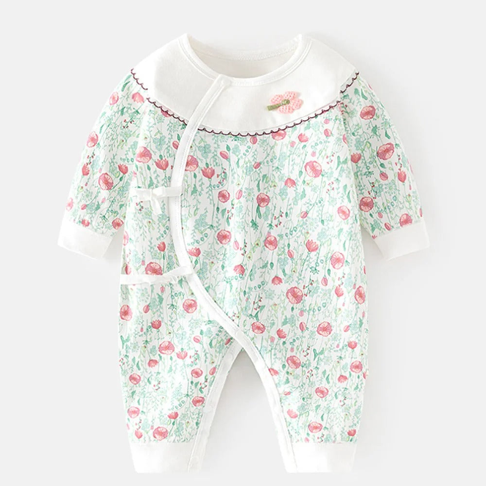 Aisha Floral Baby Girls Romper