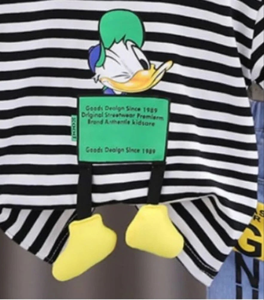 Animated 3D Duck Boys Two-Piece Set