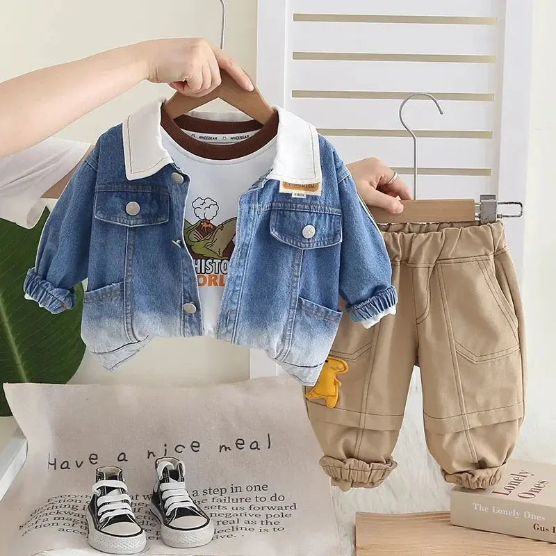 Boys Blue 3-Piece Outfit Set