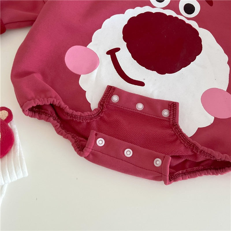 Bearberry Baby Boys and Girls Romper, Hat and Socks Set