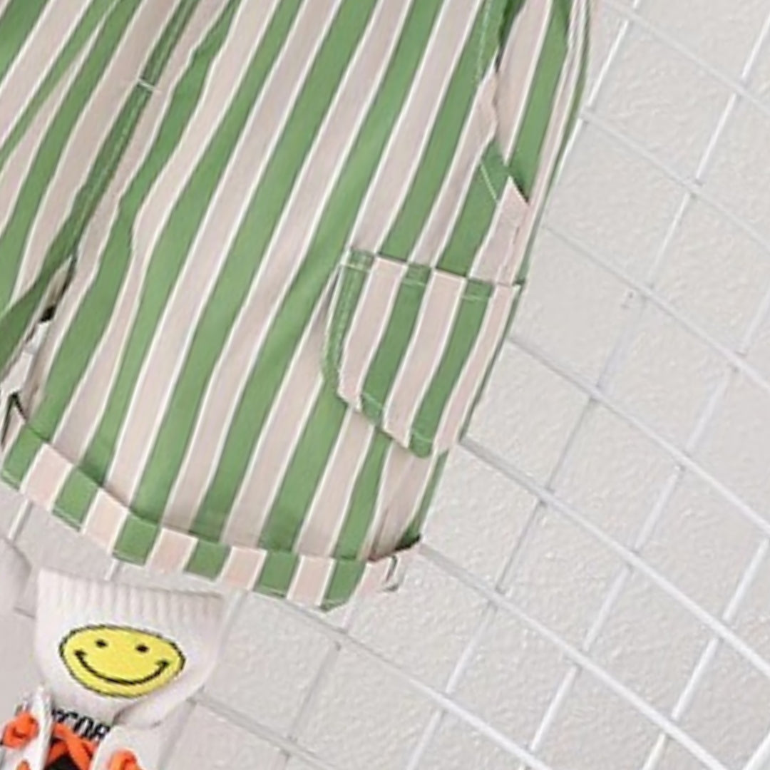 Boys Vertical Striped Co-ord Set
