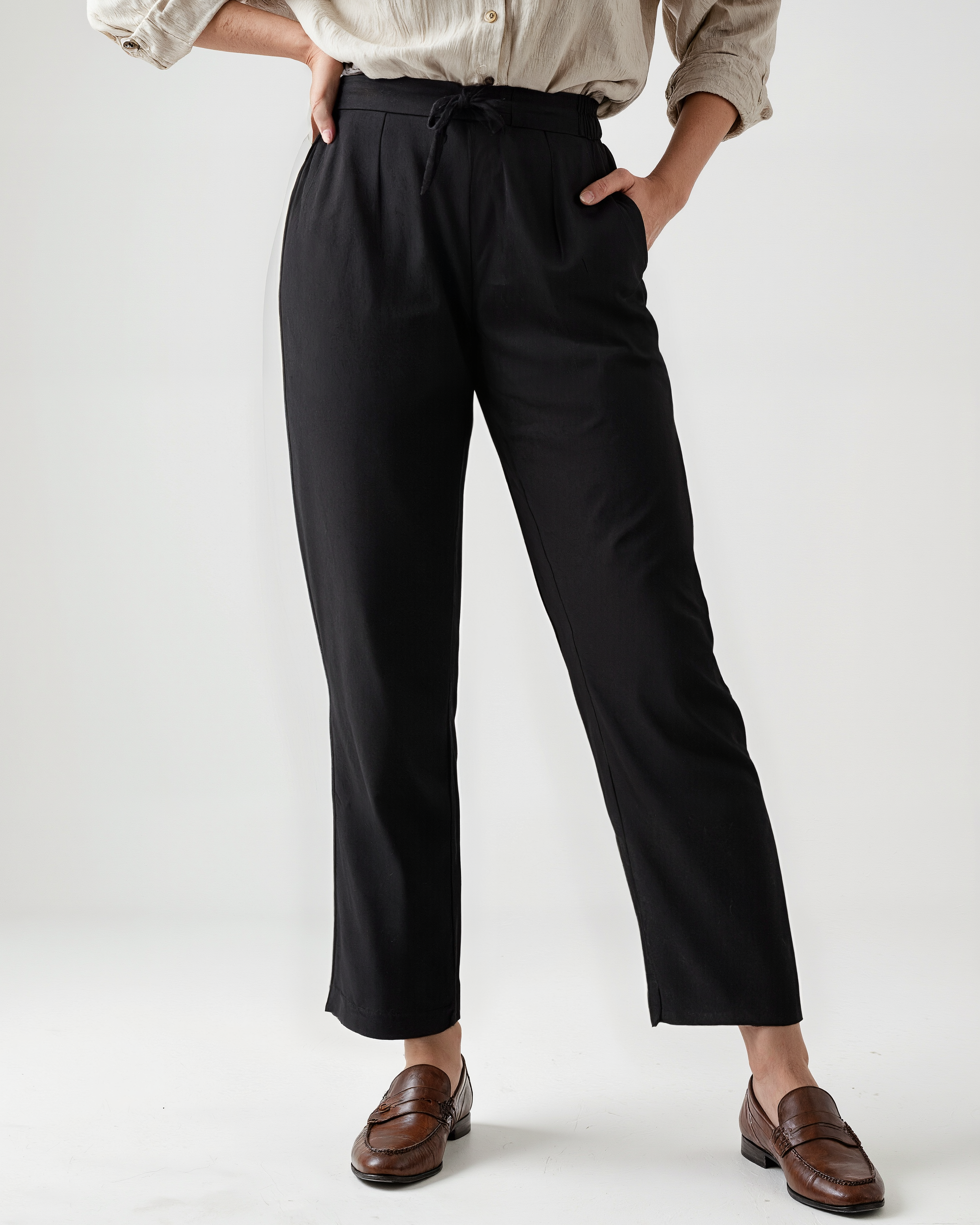 Cotton Straight Pants for Women