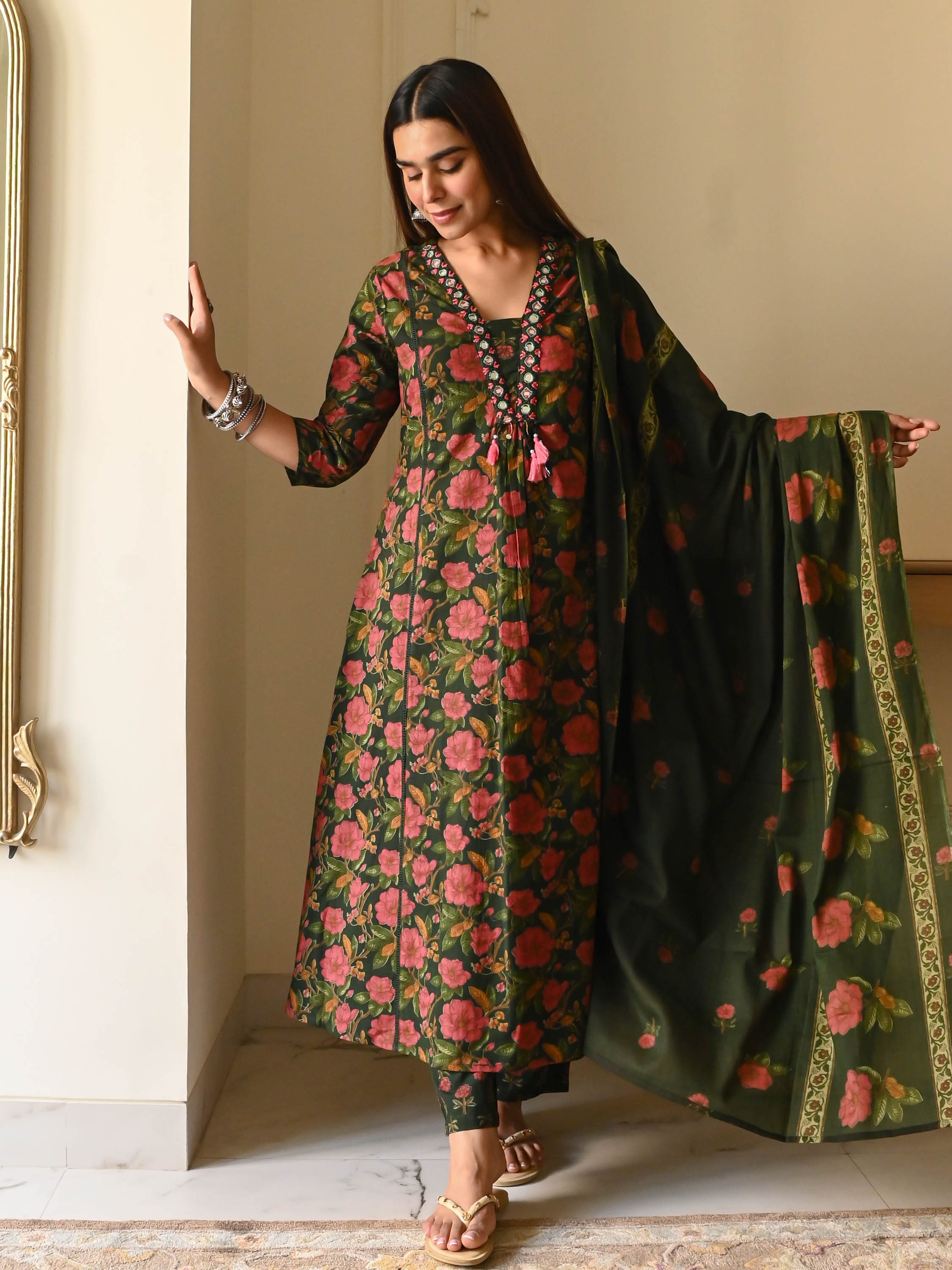 Bunaai Devika Cotton Suit Set