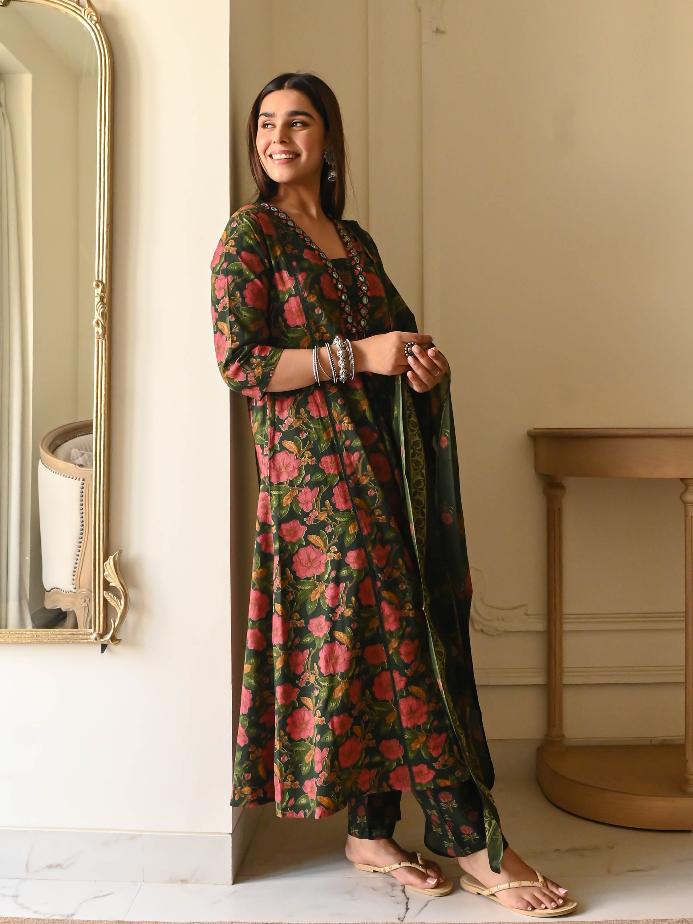 Bunaai Devika Cotton Suit Set