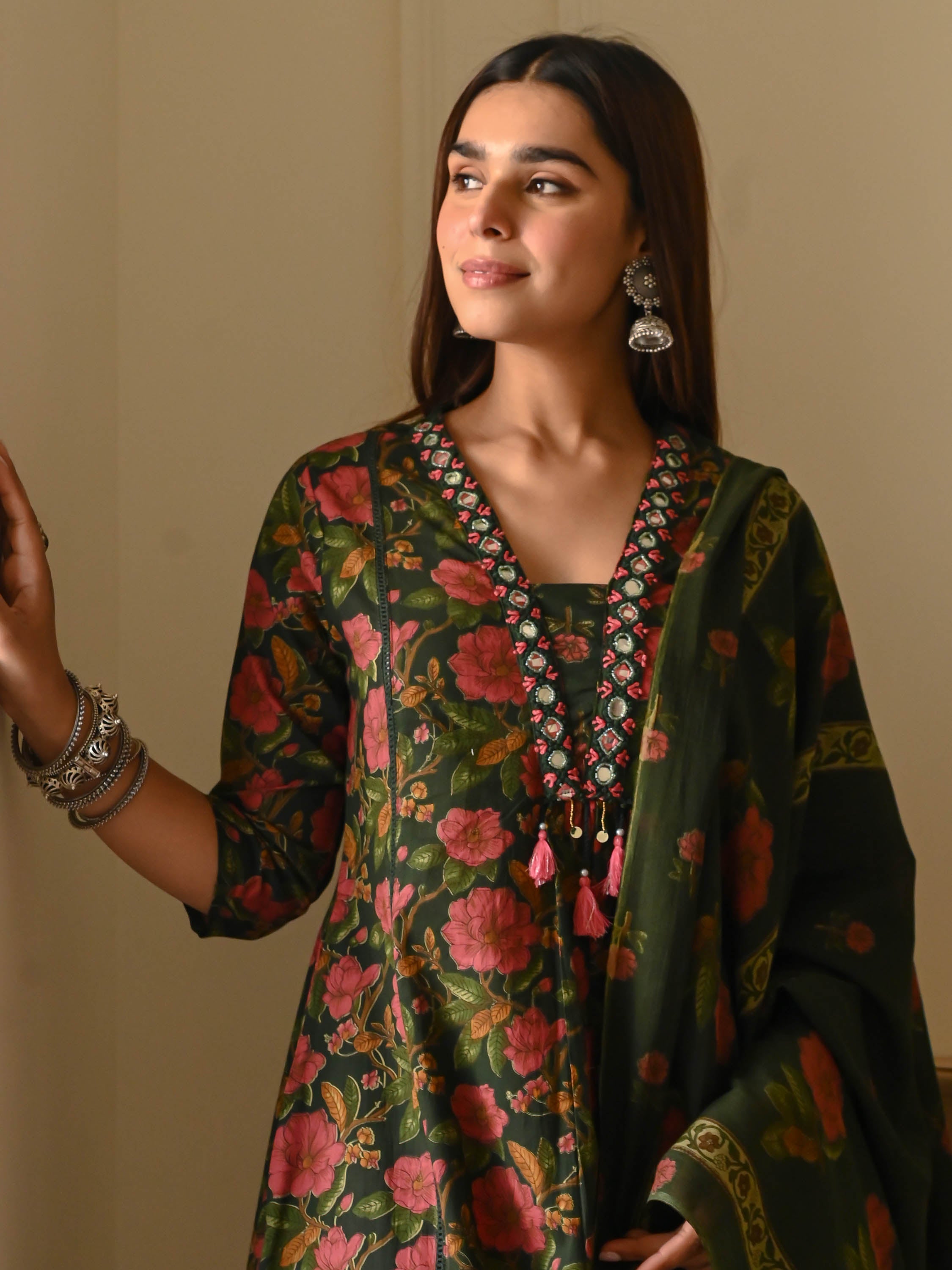 Bunaai Devika Cotton Suit Set