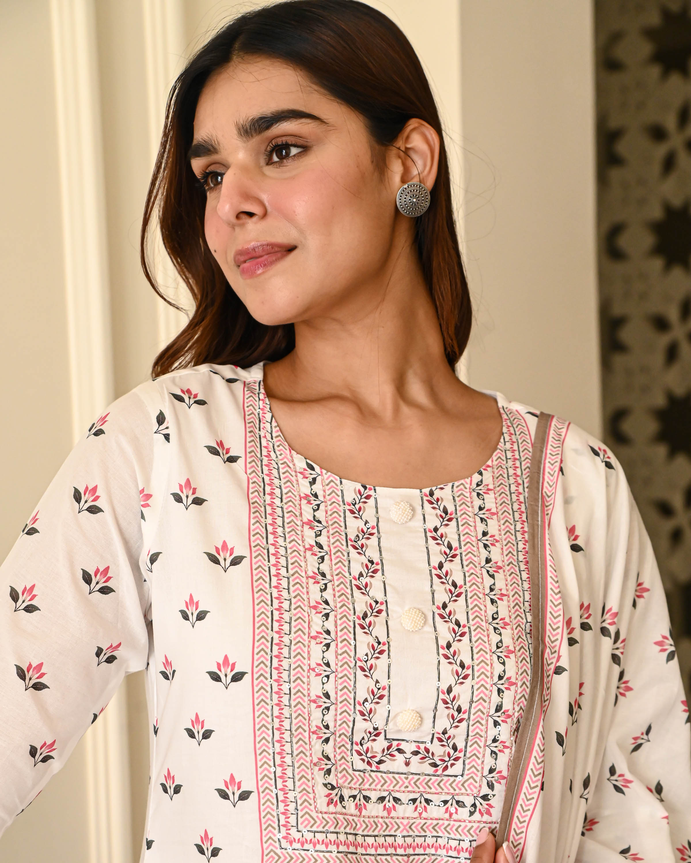 Bunaai Roshni Cotton Suit Set