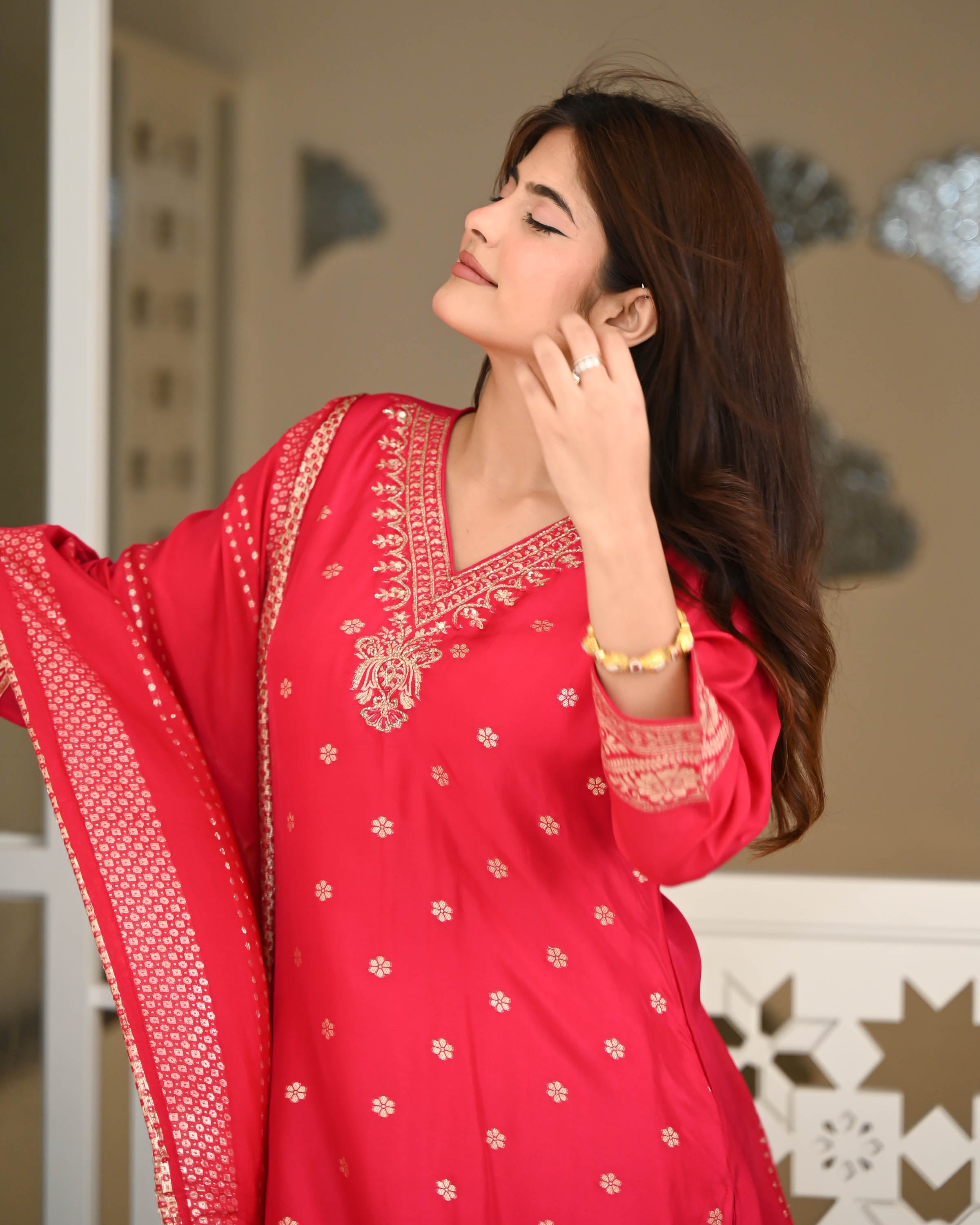 Zinnia Pink Suit Set