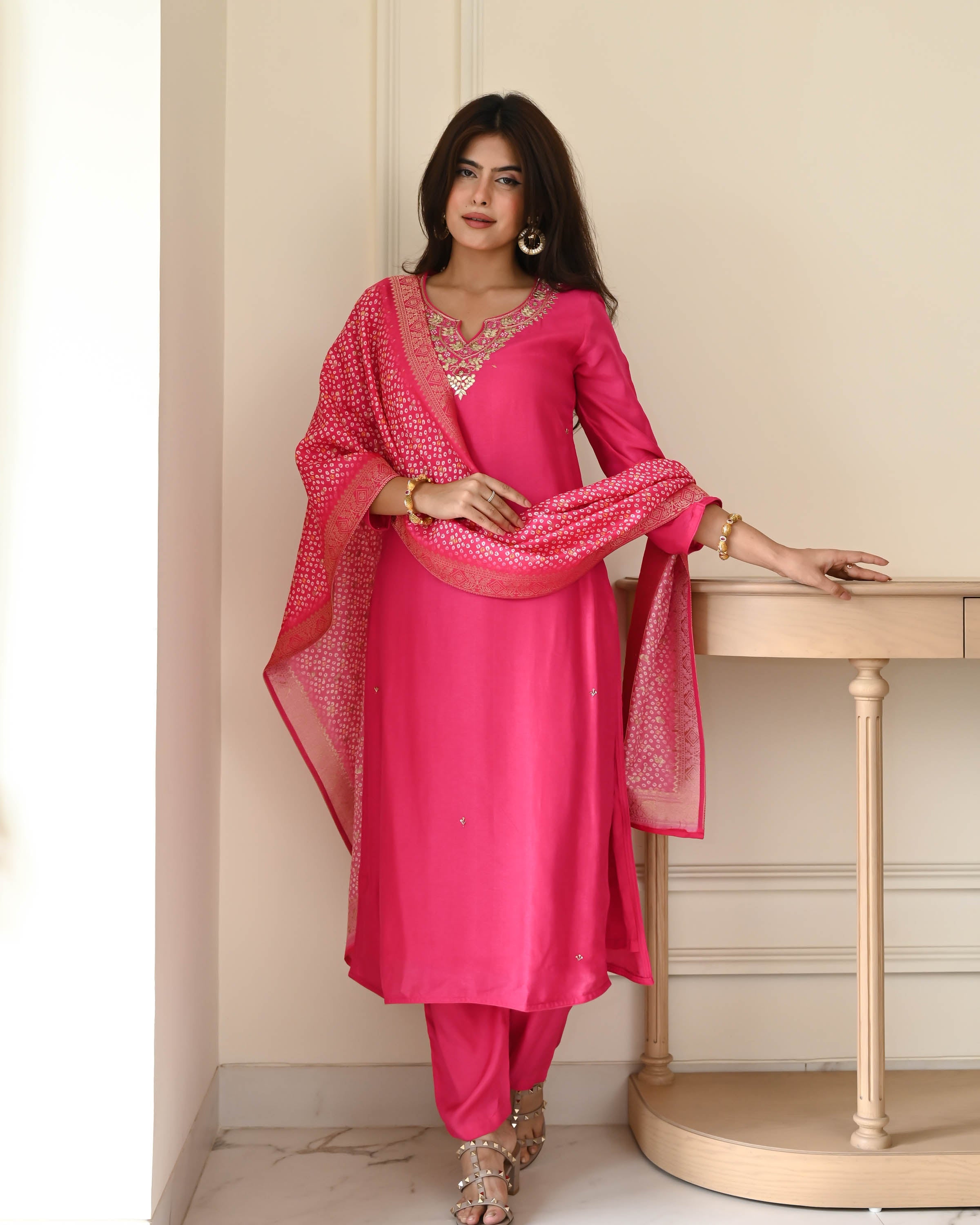 Spring Embroidery Suit Set