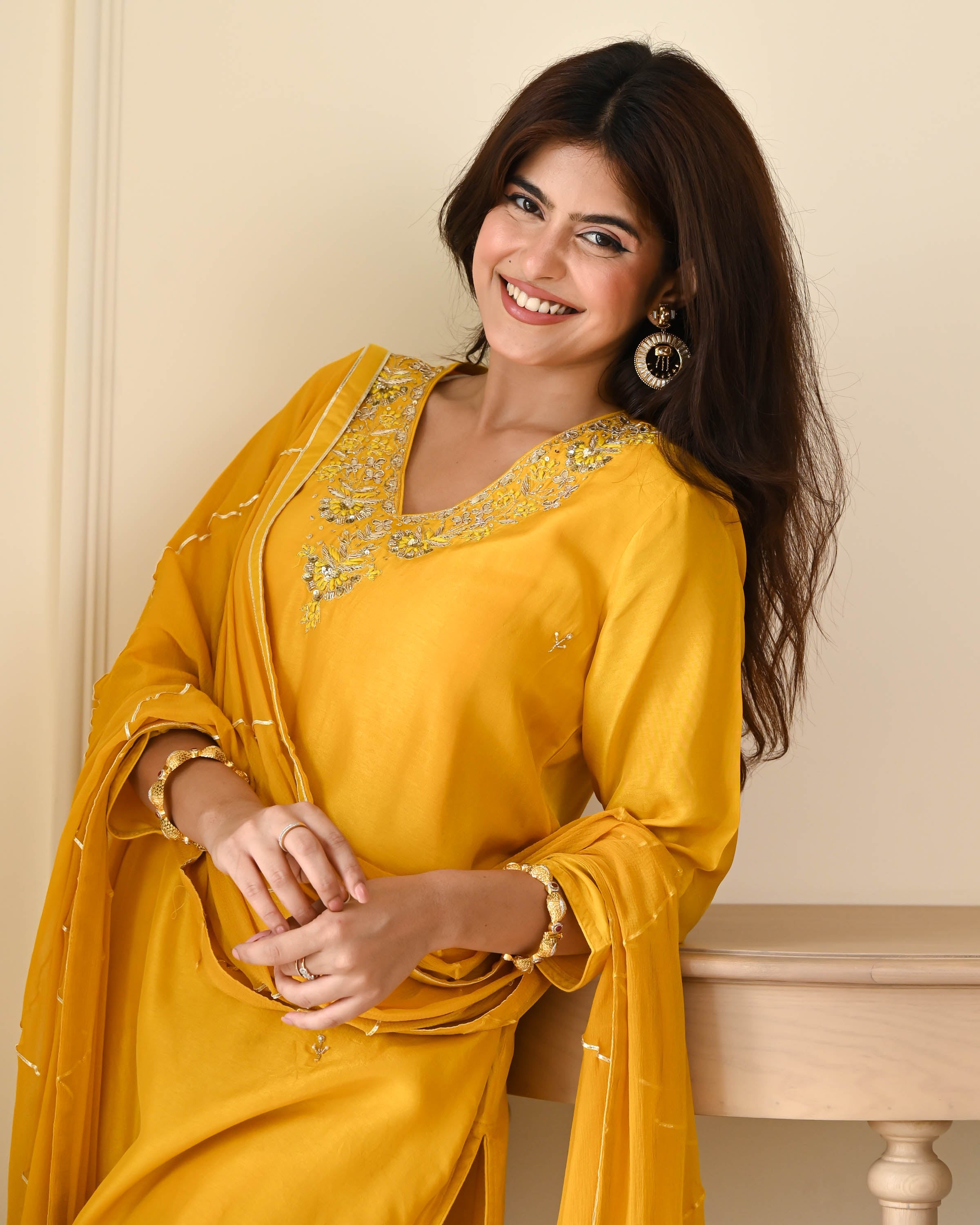 Tara Embroidered Suit Set