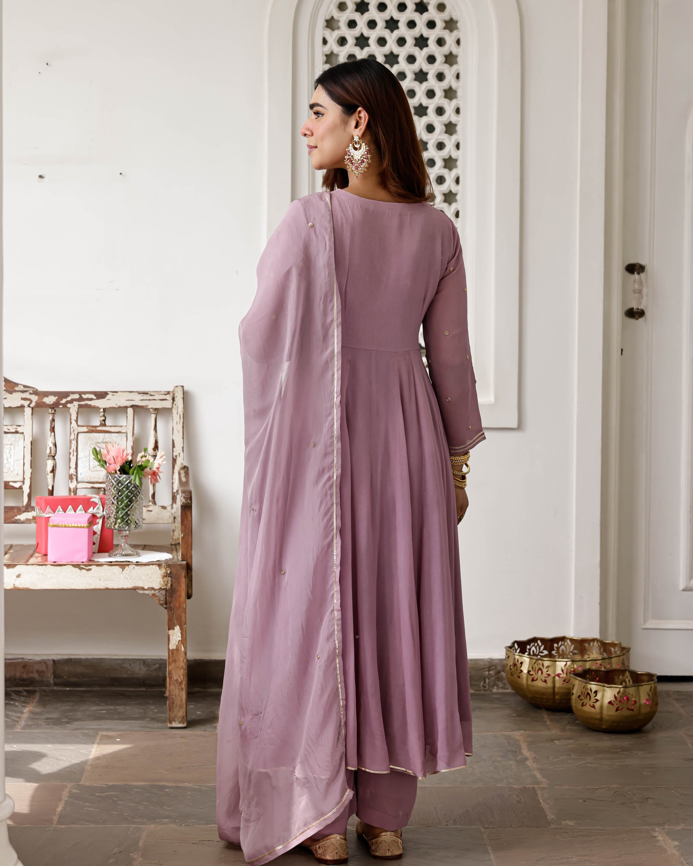 Avni Purple  Suit Set