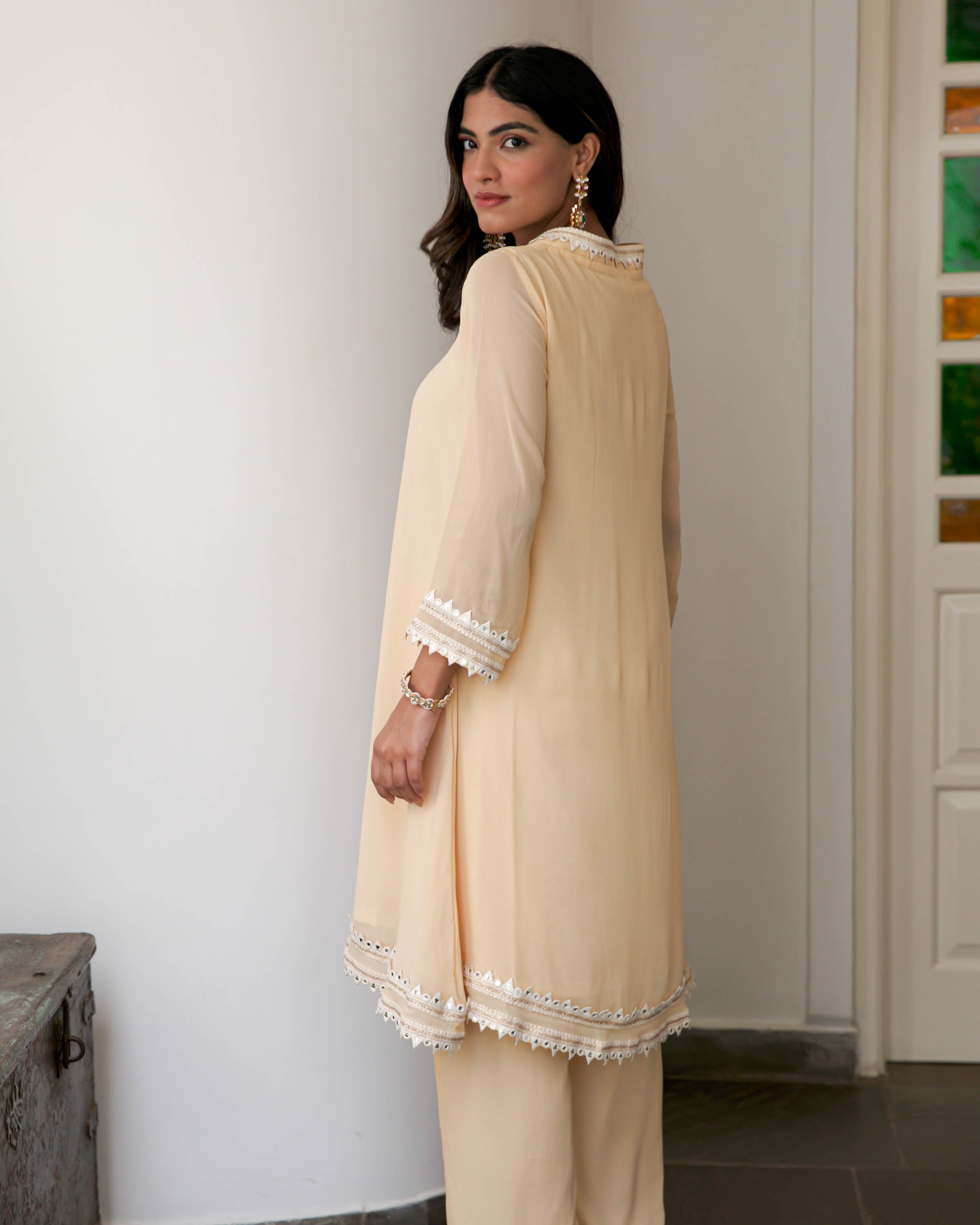 Offwhite Kurta Pants