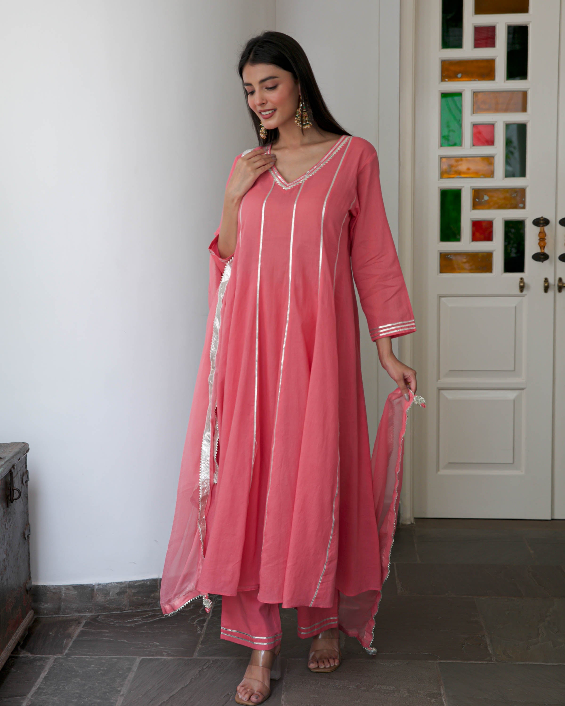 Gajri Cotton Suit Set