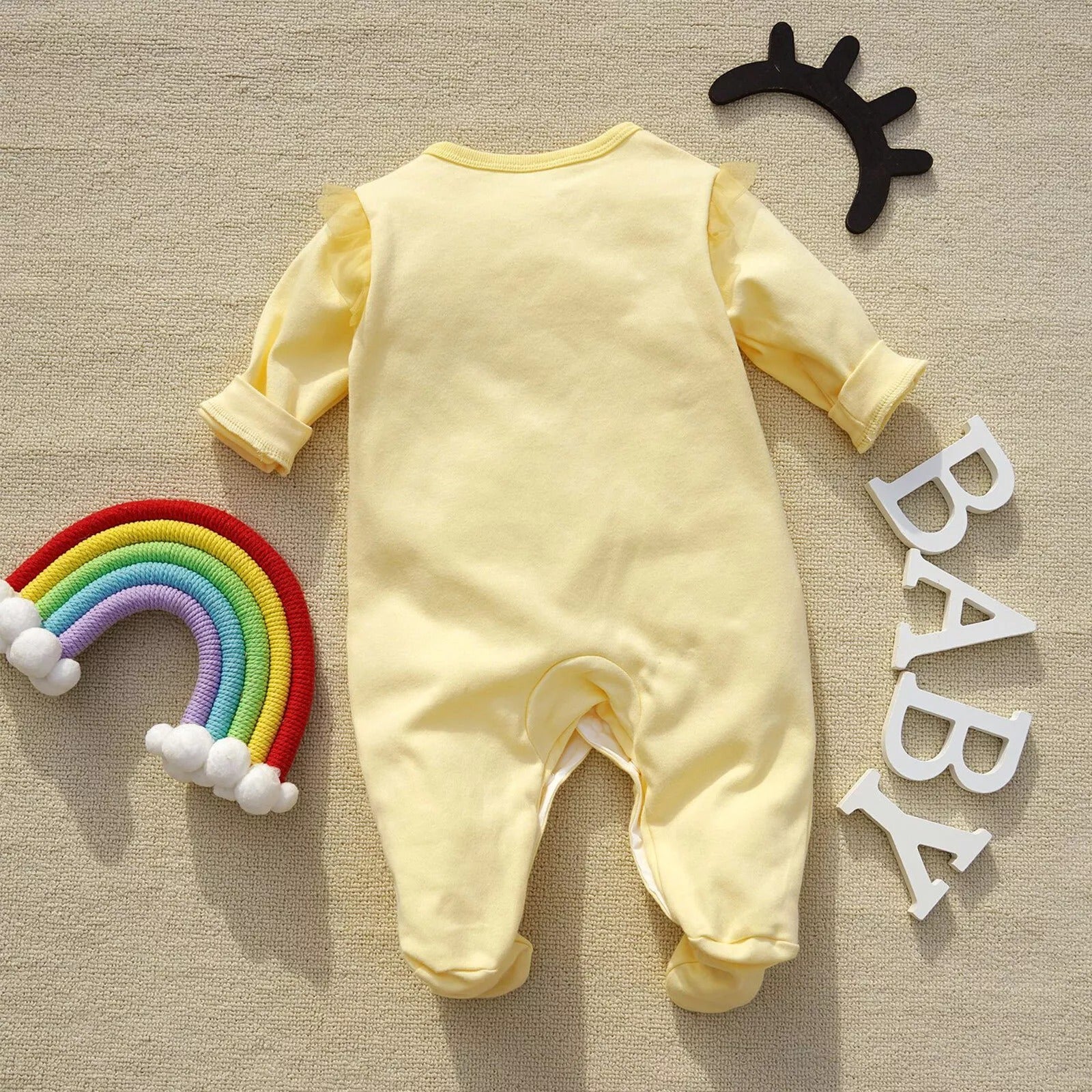 Bunny Love Baby Girls Romper