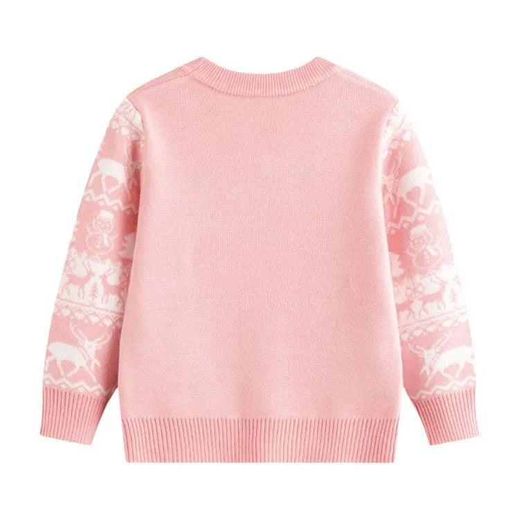Charming Girls Cozy Reindeer Sweater