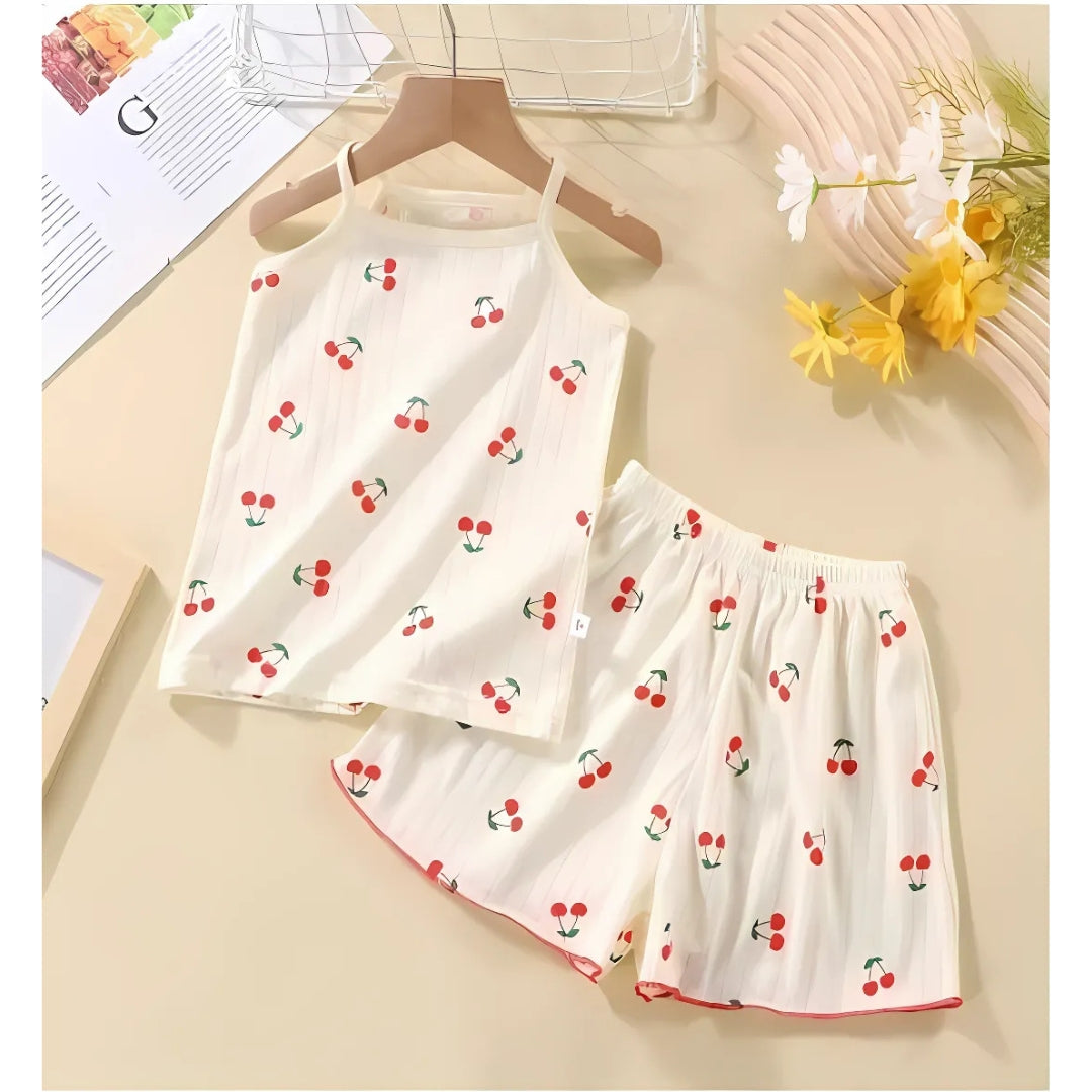Cherry Sweet Girls Lounge Wear Set