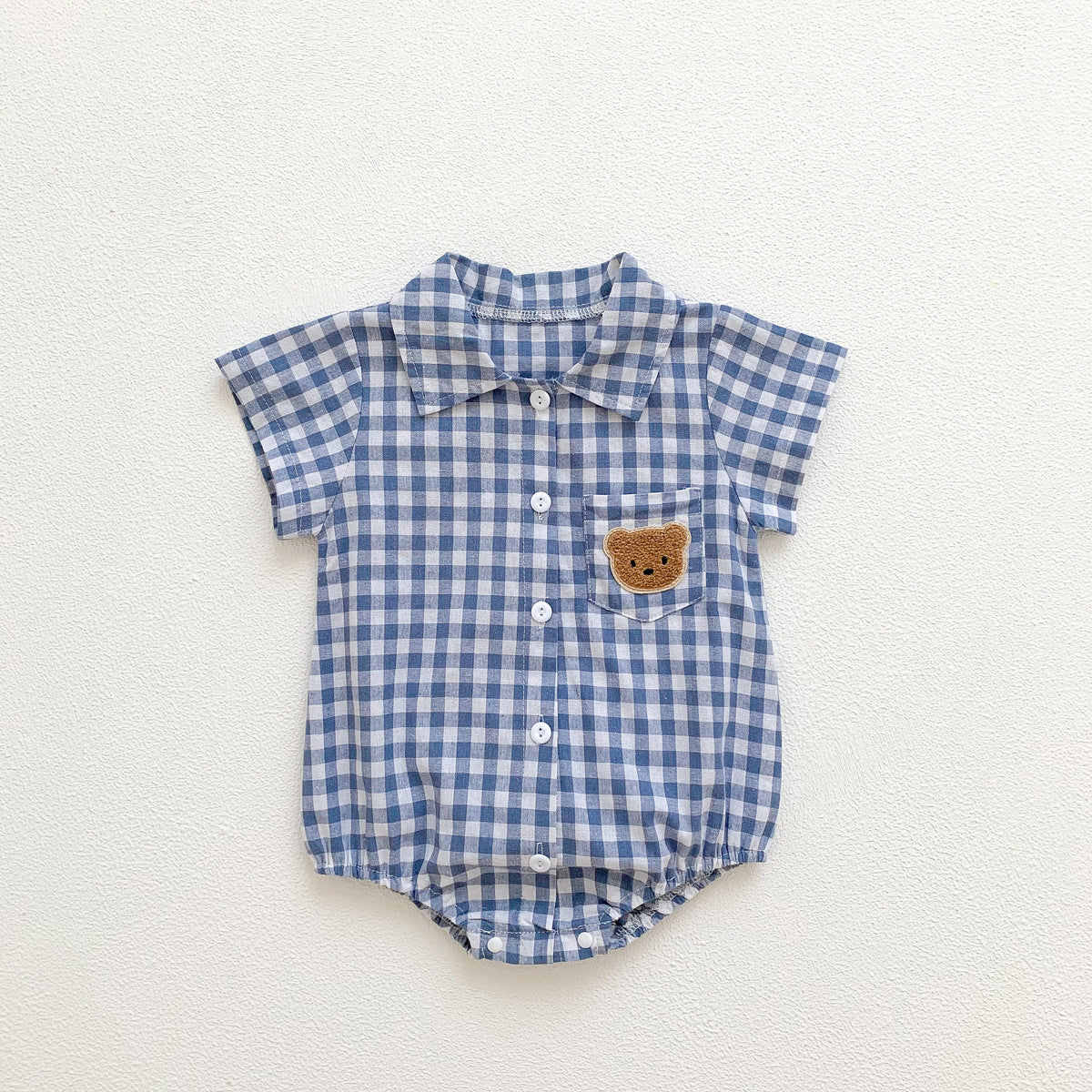 Colour Checkered Baby Boys Romper