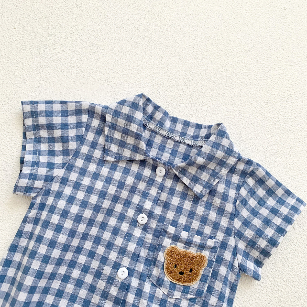 Colour Checkered Baby Boys Romper