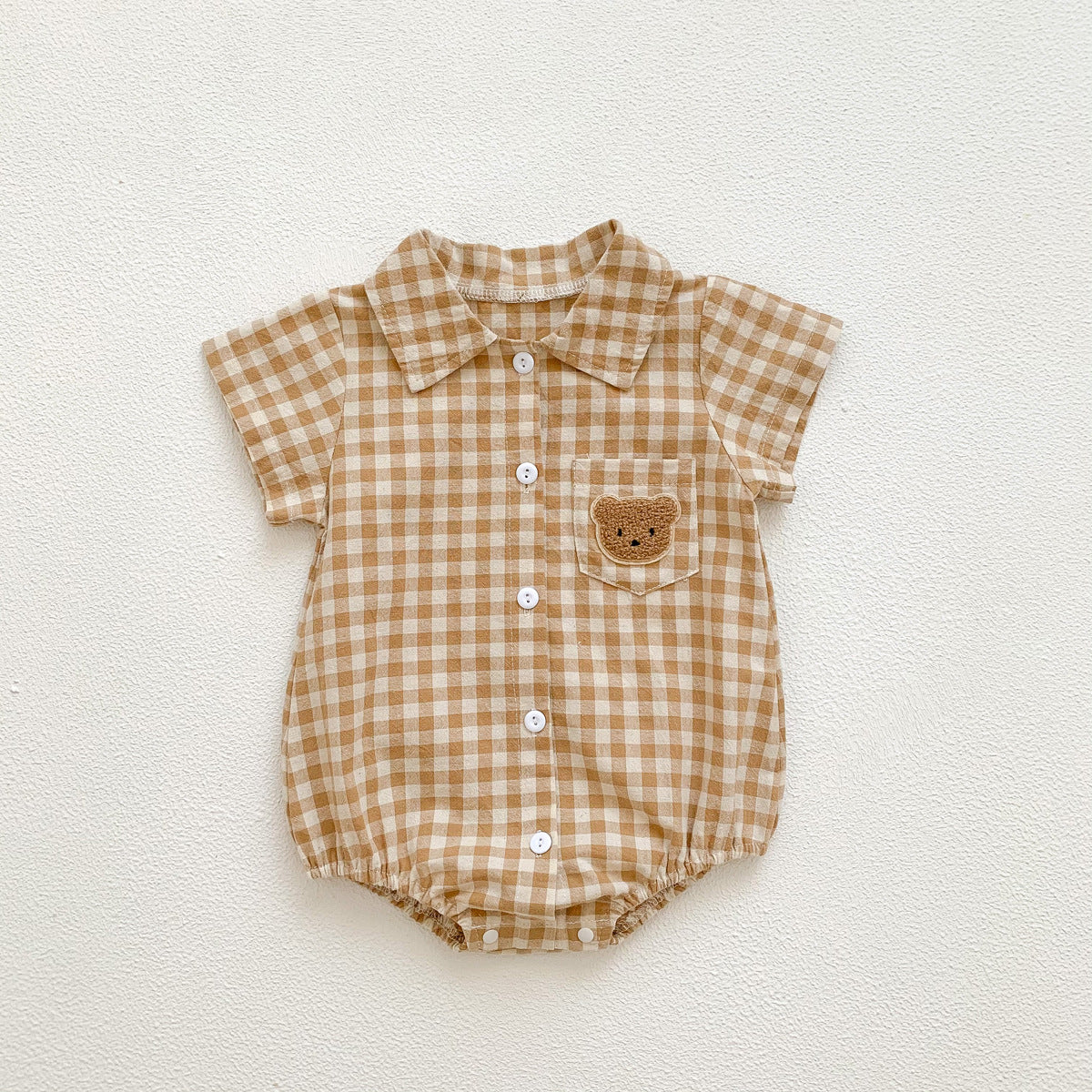 Colour Checkered Baby Boys Romper