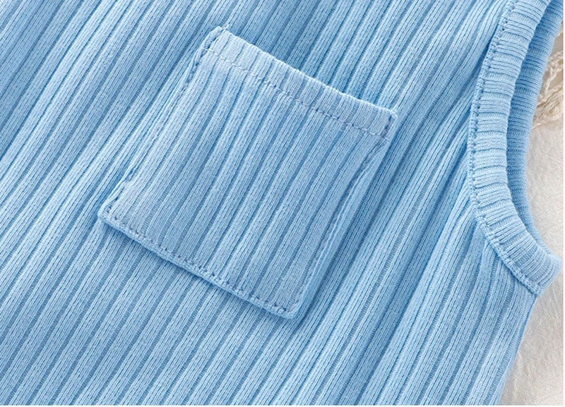 Comfy Blue Baby Boy and Girl Romper