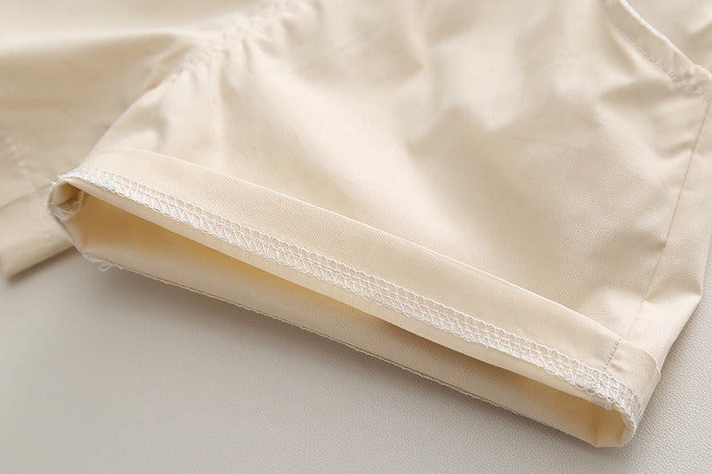 Contrast Green Neck T-shirt and Shorts Boys Set