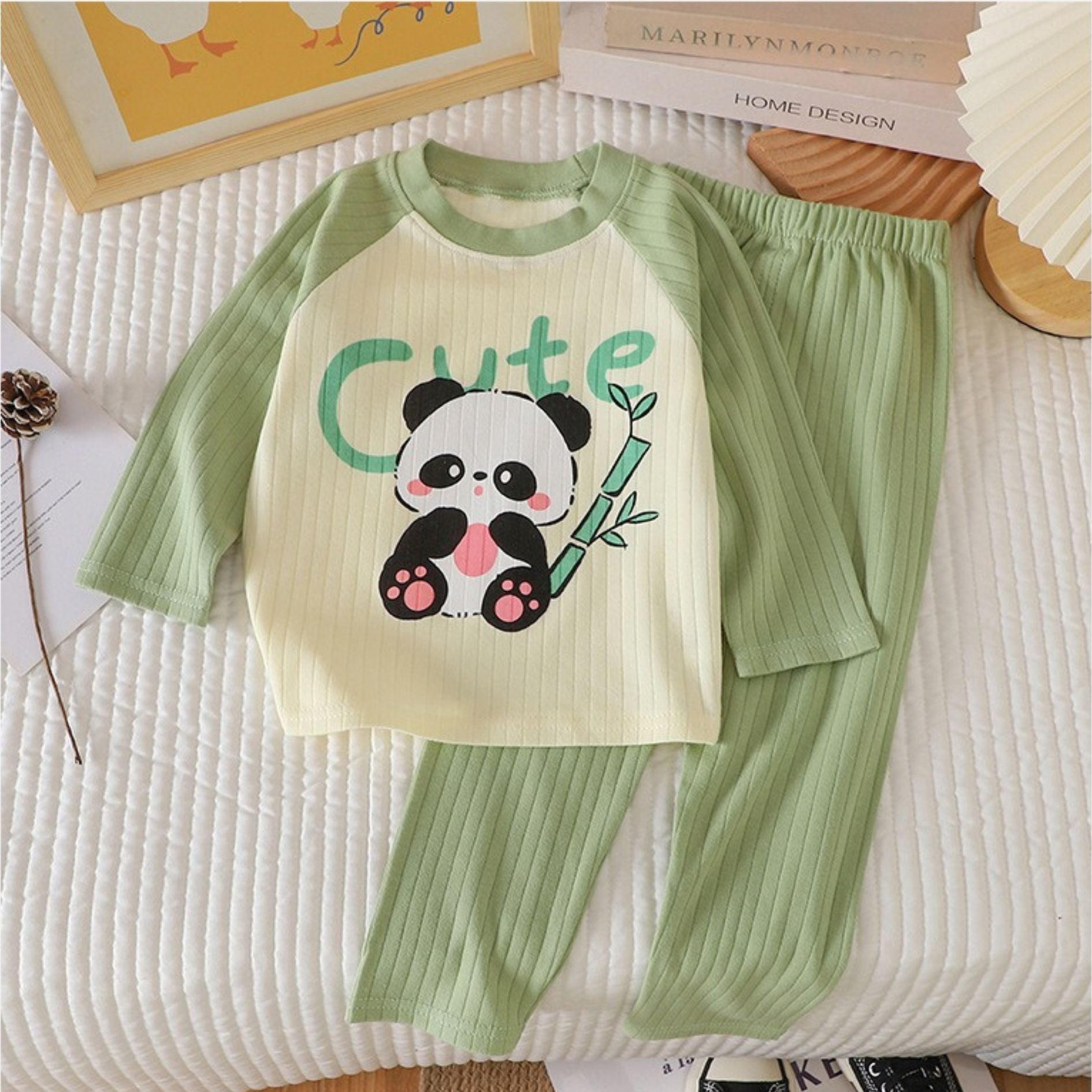 Cute Panda Baby Girls Pyjama Set