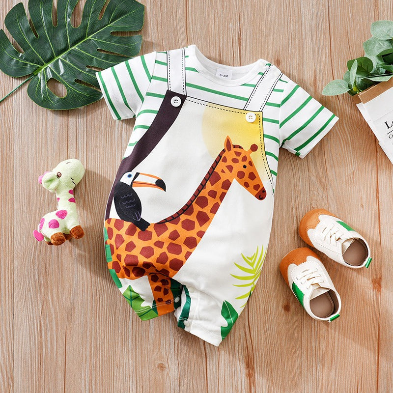 Baby Safari Boys Girls Romper Jumpsuit