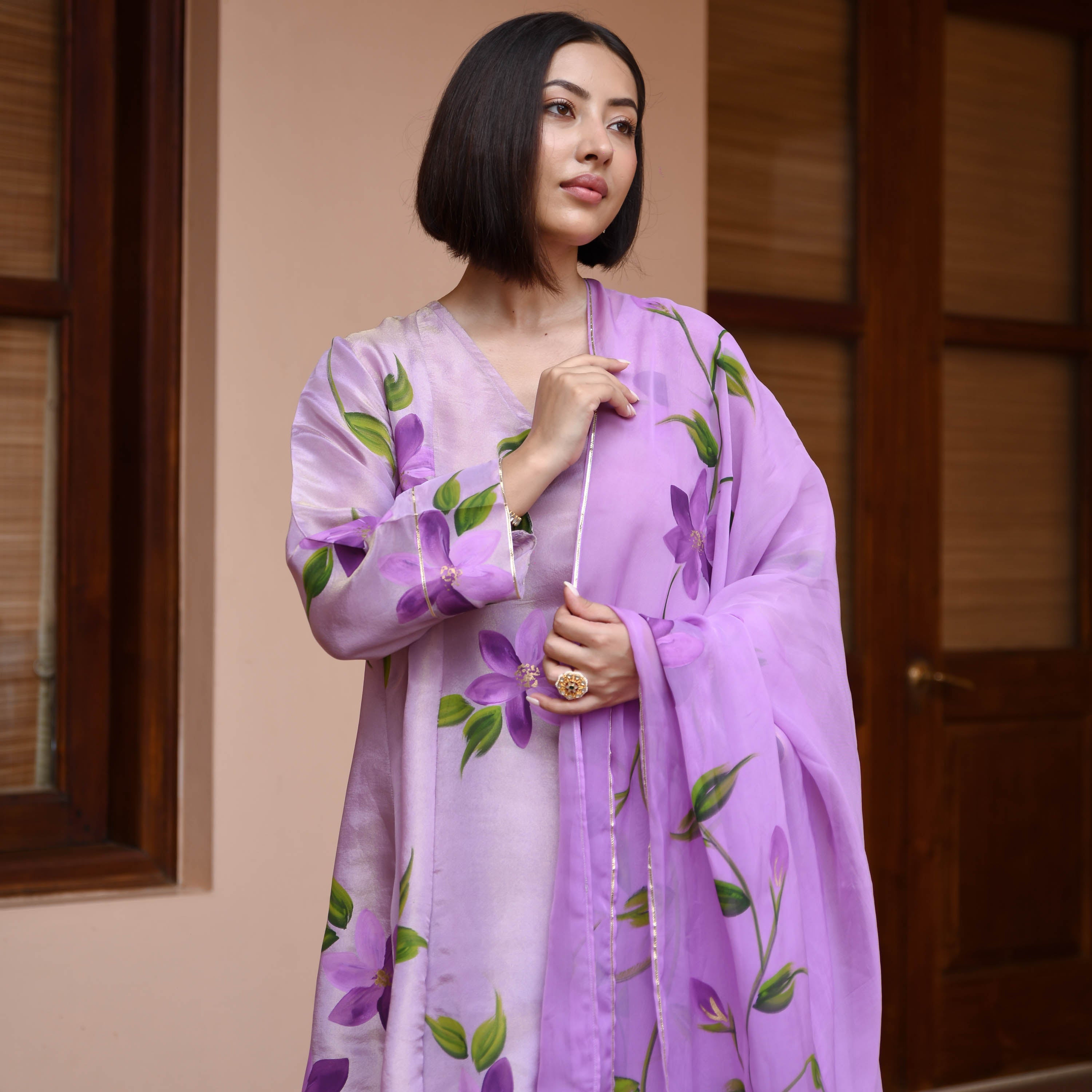 Aanya Tissue Silk Suit set