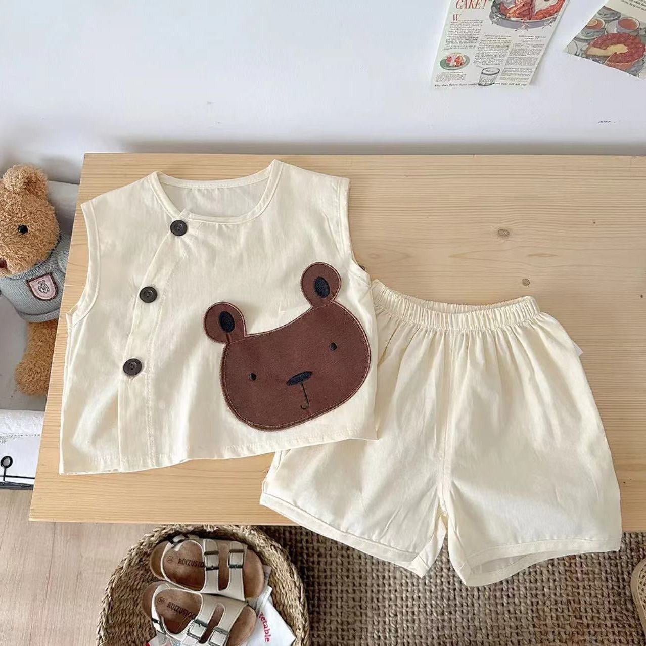 Den Sleeveless Boys Co-ord Set