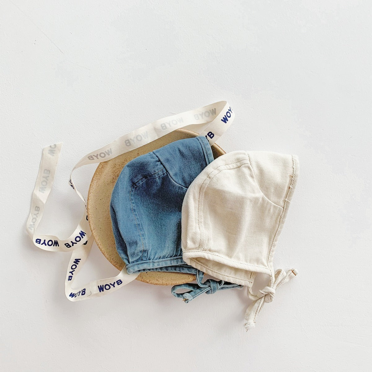 Denim Baby Boys and Girls Romper with Cap