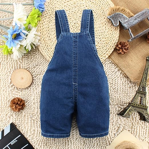Denim Cute 3D Dog Boys and Girls Jumpsuit