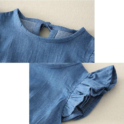 Denim Matching Boys and Girls Romper