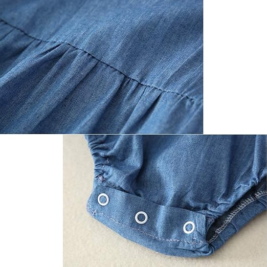 Denim Matching Boys and Girls Romper