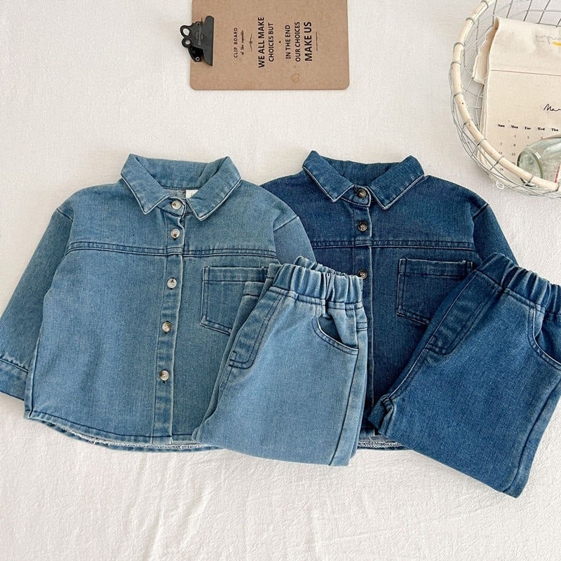 Denim on Denim Boys and Girls Classy Co-ord Set