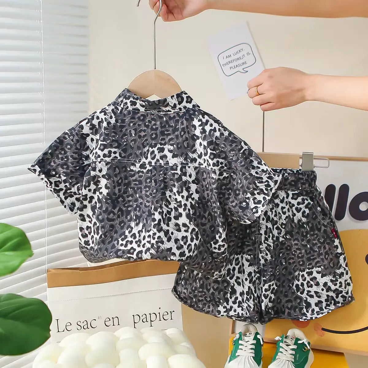 Boys Leopard Print 3 Pcs Set